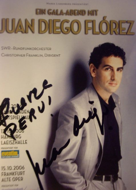 Mensaje de Juan Diego Fl�rez para el Per�
